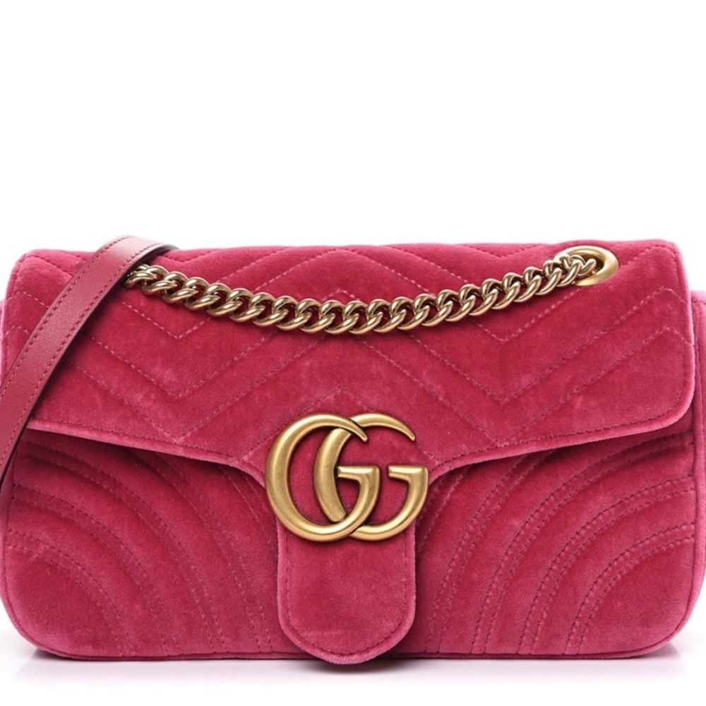 GUCCI GG MARMONT VELVET MINI BAG